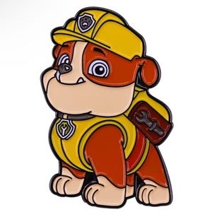 Paw Patrol Enamel Pin, Mighty Pubs Rubble Enamel Pin